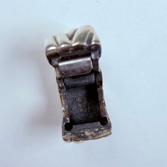 Pandora Pair 2 Braided Clip Sterling Silver 925 Charms Retired ALE - Picture 5 of 7